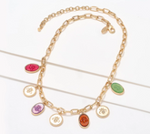 Joan Rivers Gold Tone Bee Intaglio Drops Necklace